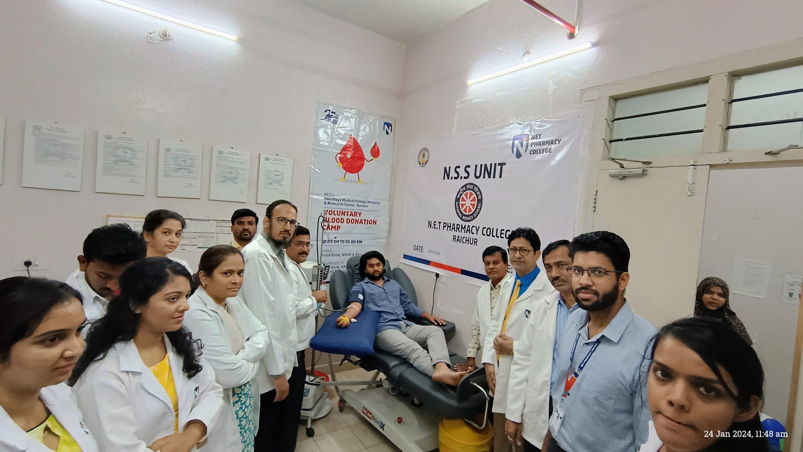 Voluntary Blood Donation Camp at Blood Centre,  NMCH & RC.
