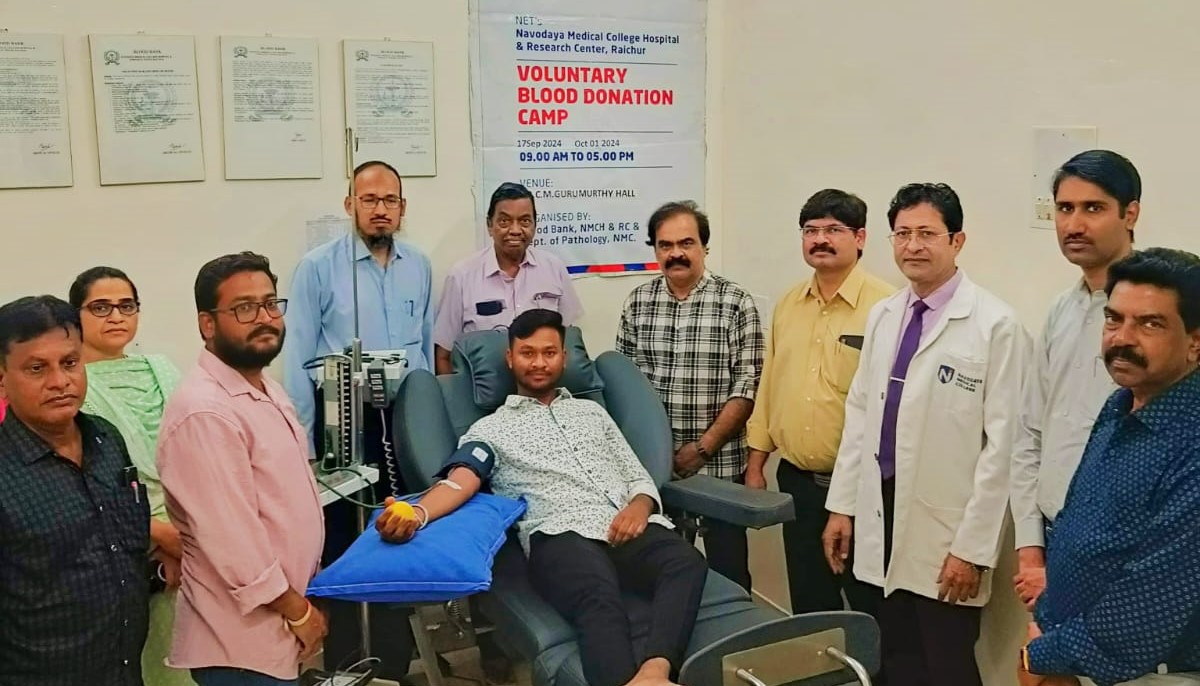 Voluntary Blood Donation Camp.